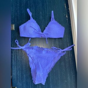Hollister ruched bikini set